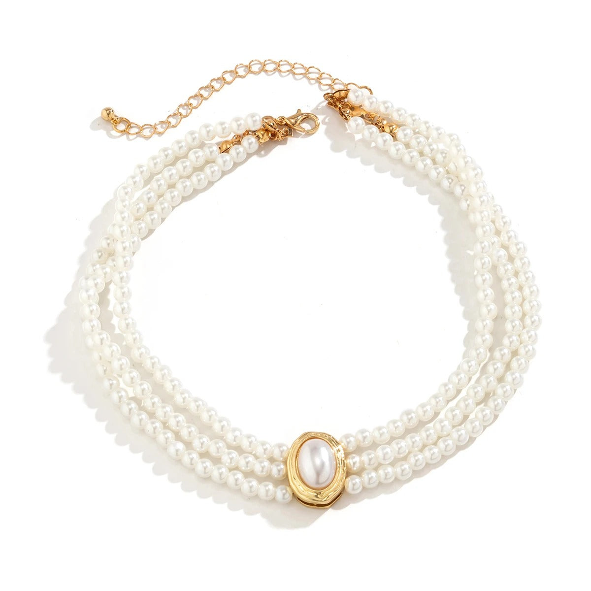 Colier Emilia, cu perle, tip choker, in stil vintage - Colectia Universe of Pearls